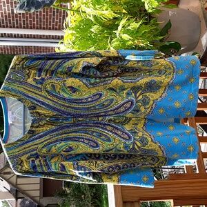 Isaac Mizrahi Multicolor Paisley Cardigan